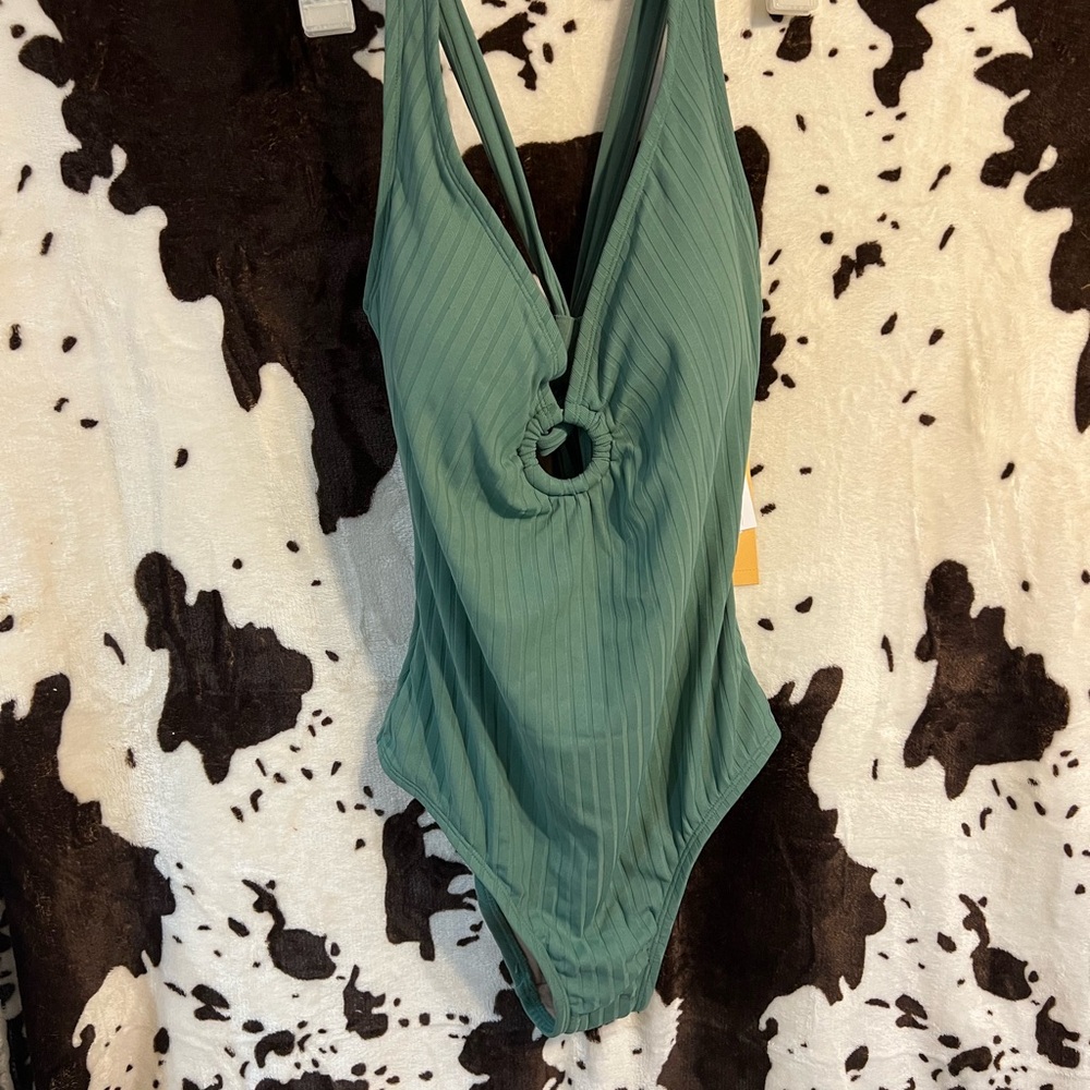 Kona Sol Green One Piece Swimsuit